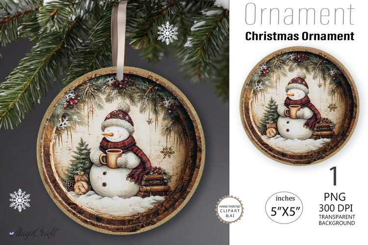 Christmas Snowman Clipart Image 2