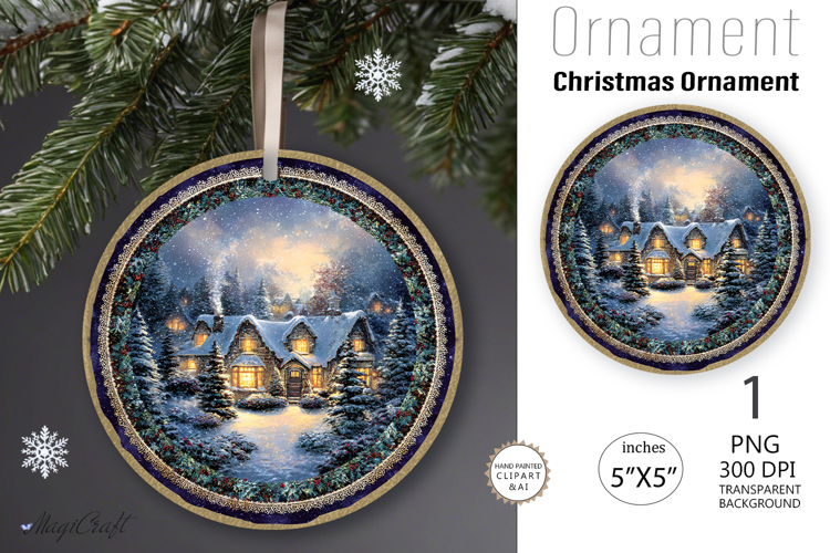Christmas Ornament Sublimation Designs Image 3