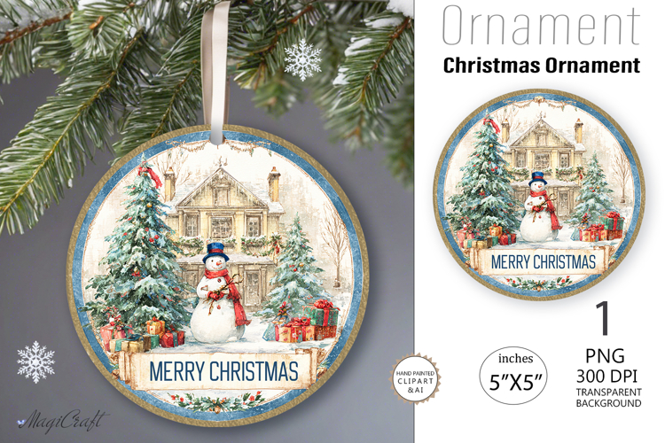Christmas Ornament Sublimation Designs Image 13