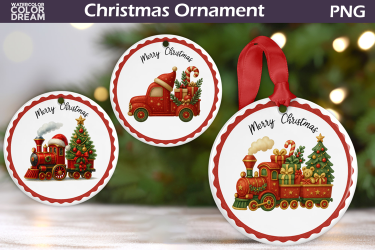 Vintage Christmas Ornament | Christmas Train Truck