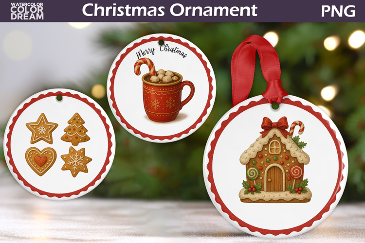Vintage Christmas Ornament | Cocoa Gingerbread House