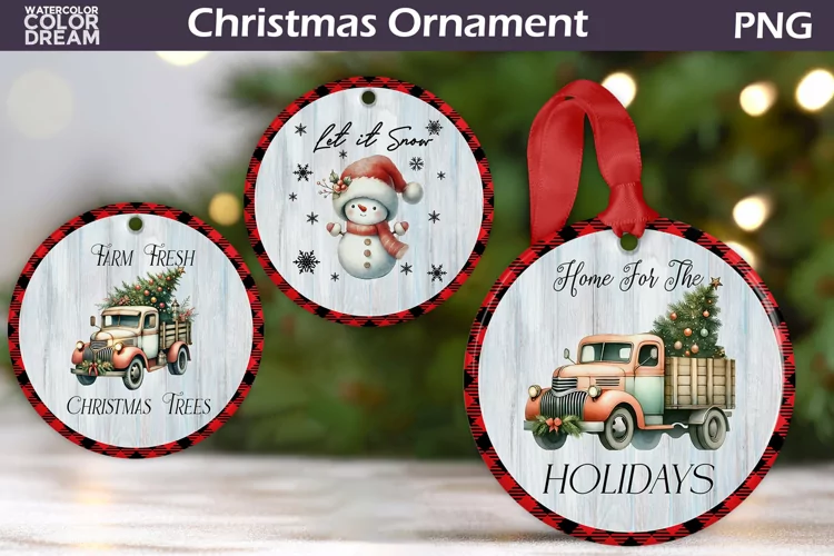 Christmas Ornament PNG | Vintage Ornament Sublimation