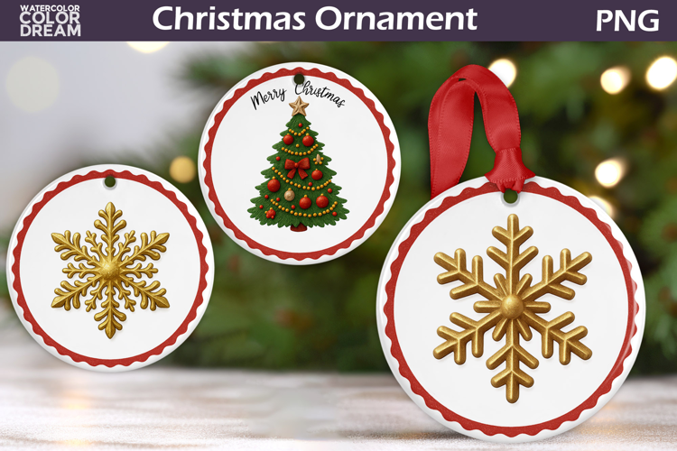 Vintage Christmas Ornament | Snowflake Christmas Tree