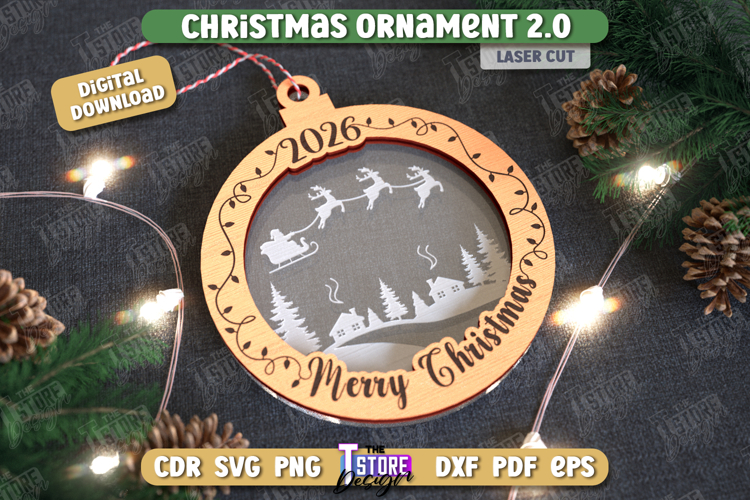 Christmas Ornament Clipart Image 24