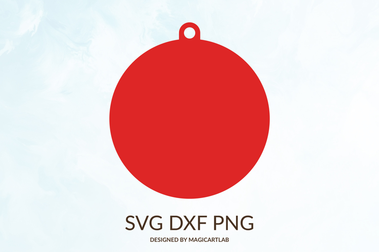 Christmas Ornament SVG|Bauble Silhouette