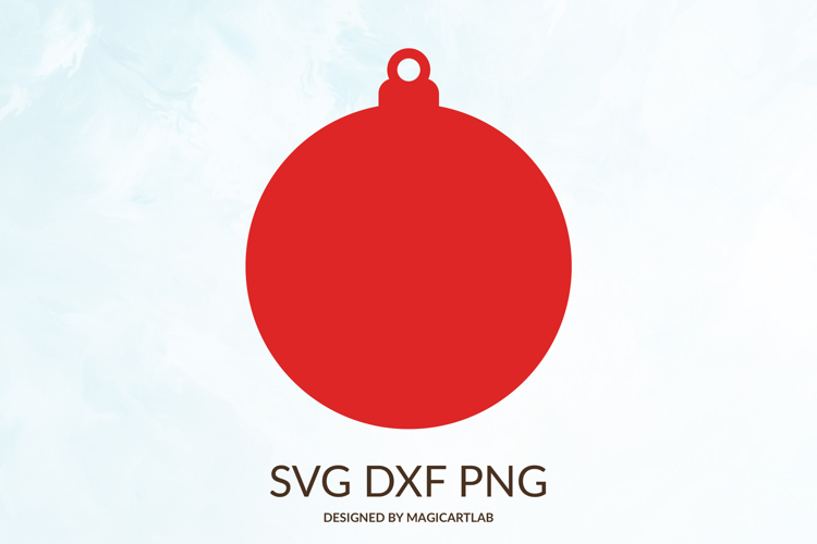 Christmas Ornament SVG|Bauble Silhouette