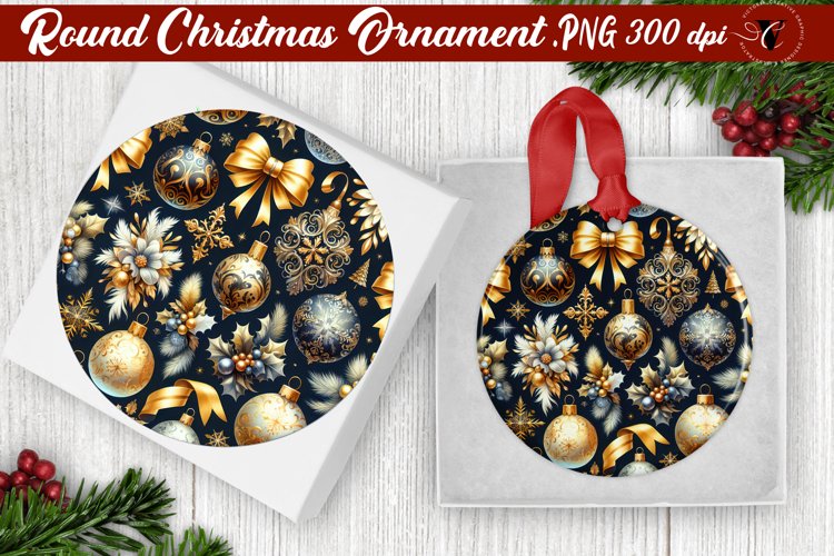 Gold Christmas Ornament Clipart