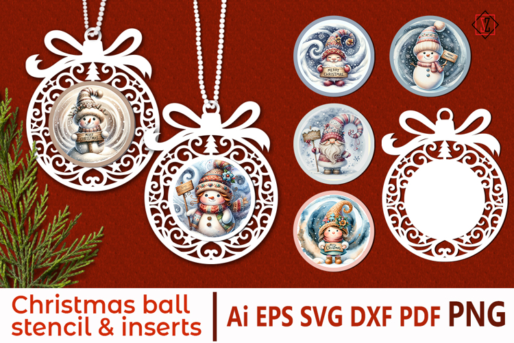 Christmas Ornament. Cutting Template