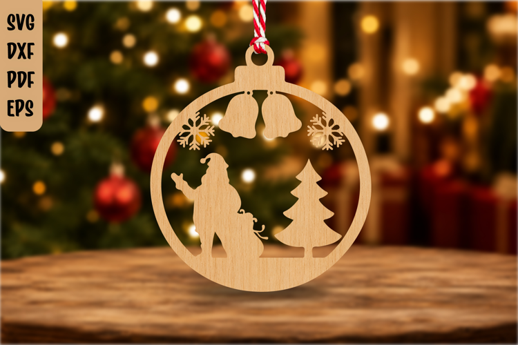 Christmas Ornament Laser Cut Design