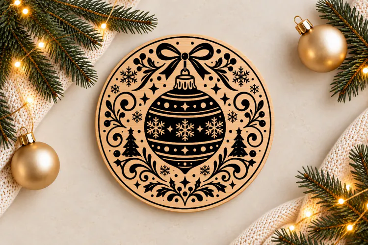 Christmas Ornament Laser Cut SVG