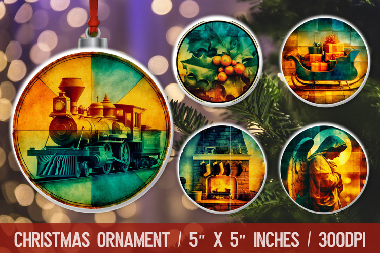 Christmas Ornament Sublimation Designs Image 20