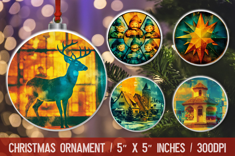 Christmas Ornament Sublimation Designs Image 11