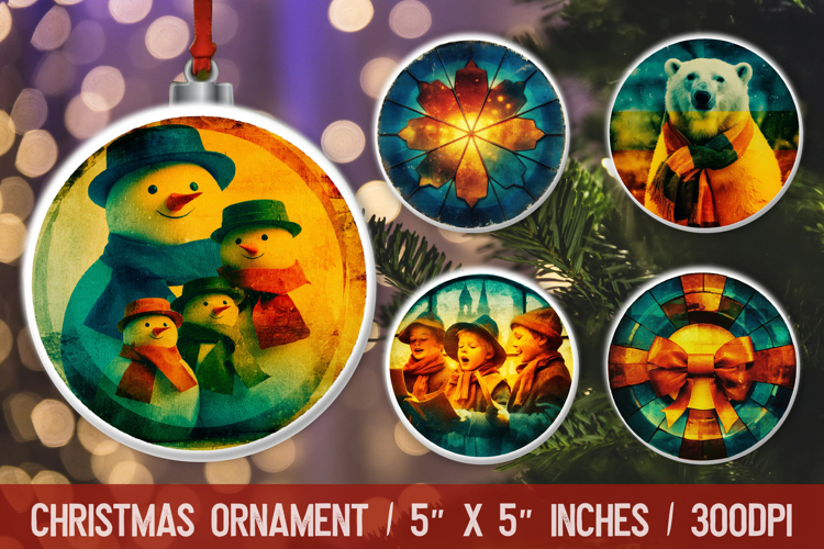 Christmas Ornament Sublimation Designs Image 16