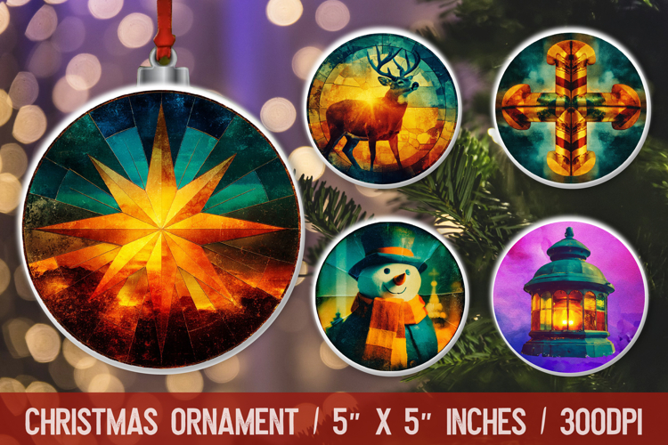 Christmas Ornament Sublimation Designs Image 18