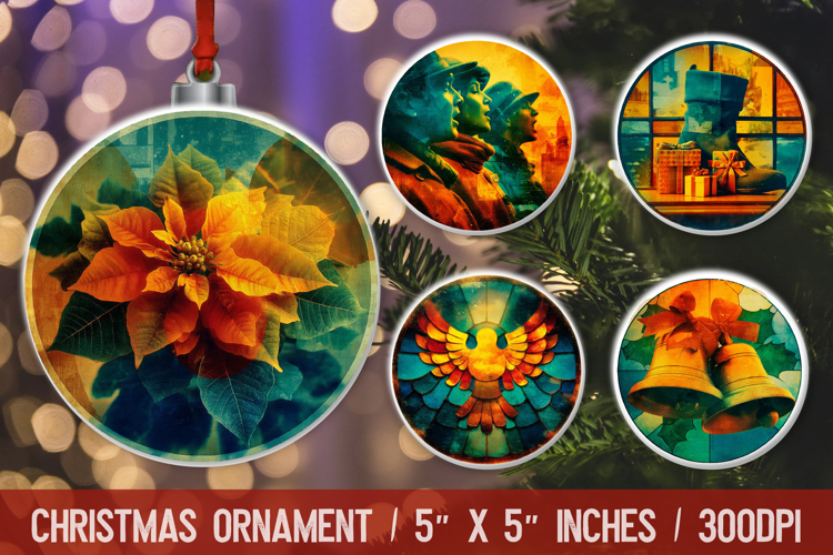 Christmas Ornament Sublimation Designs Image 15