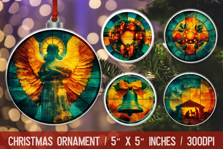 Christmas Ornament Sublimation Designs Image 17