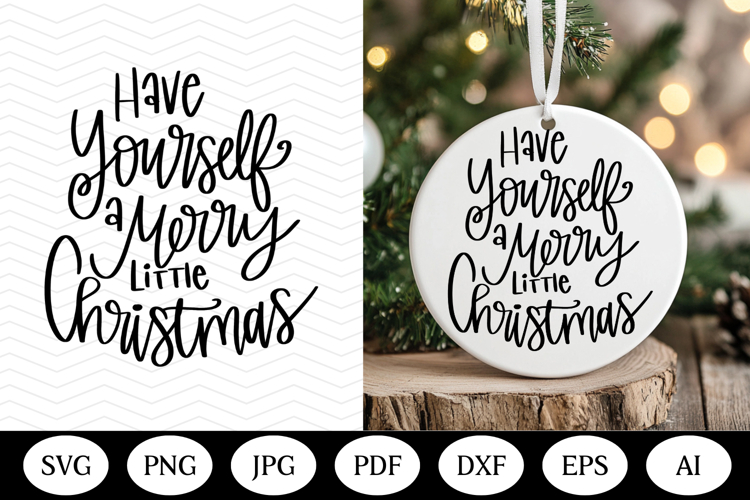 Christmas Ornament SVG Design, christmas round illustration
