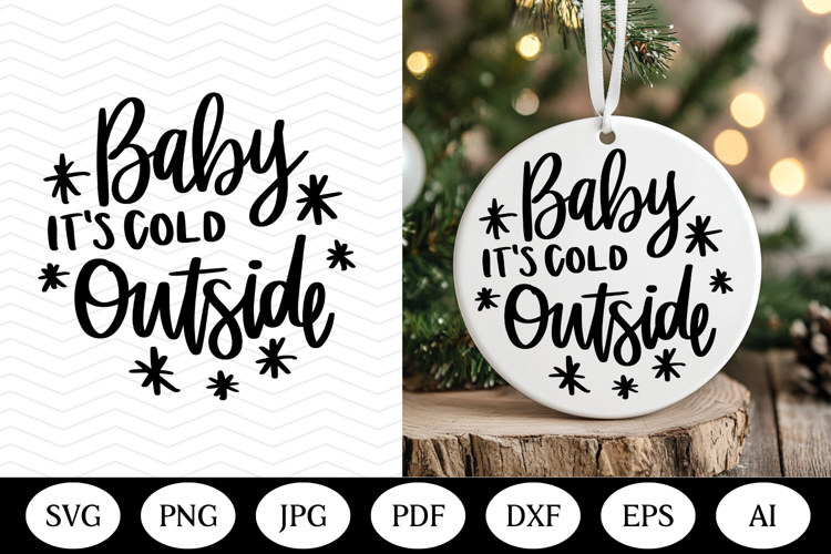Christmas Ornament SVG Design, christmas round illustration