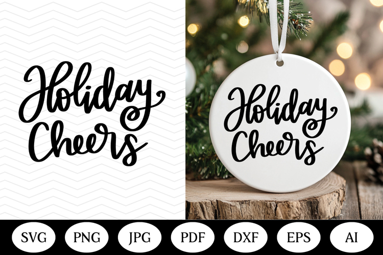 Christmas Ornament SVG Design, christmas round illustration