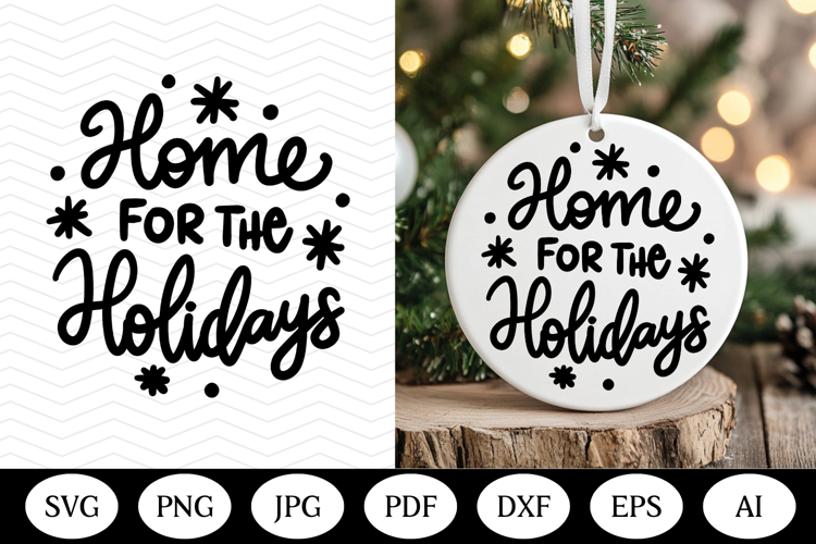 Christmas Ornament SVG Design, christmas round illustration