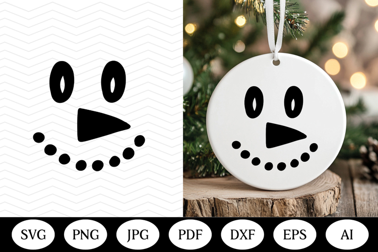 Christmas Ornament SVG Design, christmas round illustration