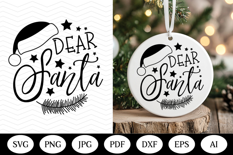 Christmas Ornament SVG Design, christmas round illustration