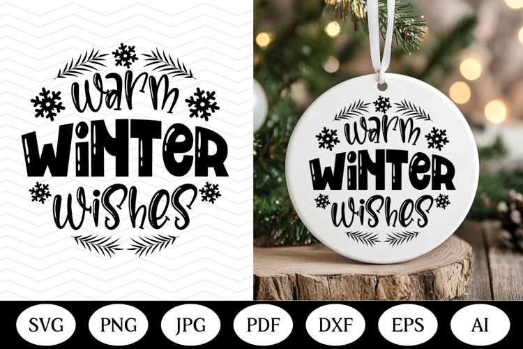Christmas Ornament SVG Design, christmas round illustration