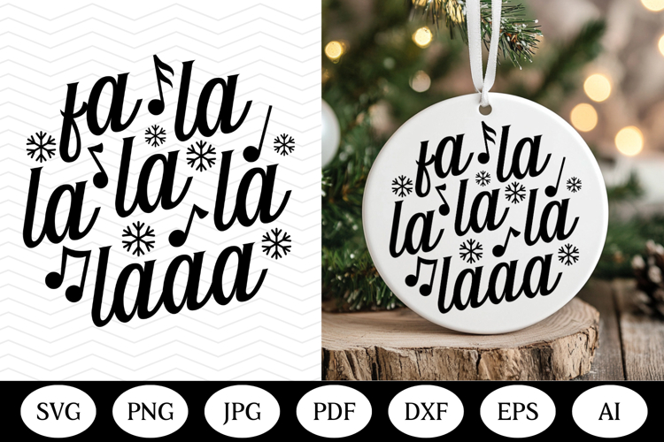 Christmas Ornament SVG Design, christmas round illustration