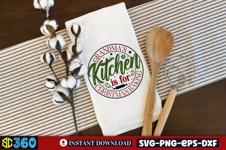 Grandma's kitchen is for christmas baking SVG, Christmas SVG