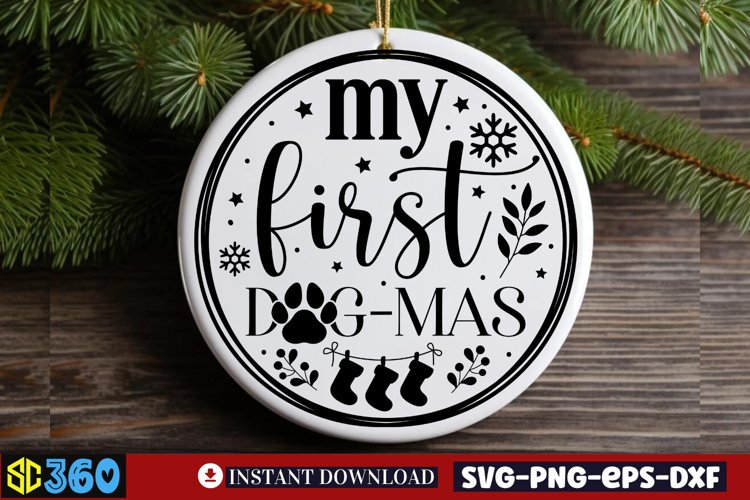 My first dog-mas SVG, Christmas SVG