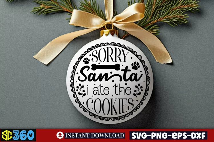 Sorry santa i ate the cookies SVG, Christmas SVG