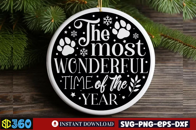 The most wonderful time of the year SVG, Christmas SVG