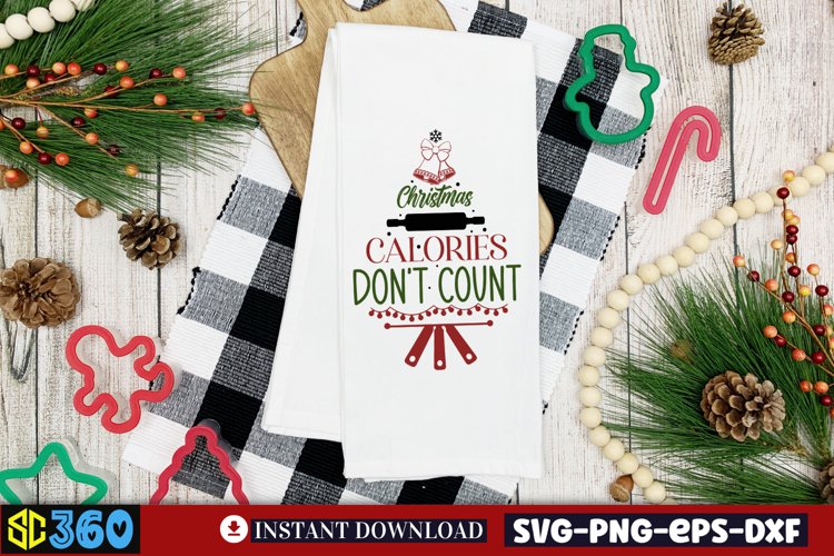 Christmas calories dont count SVG, Christmas SVG