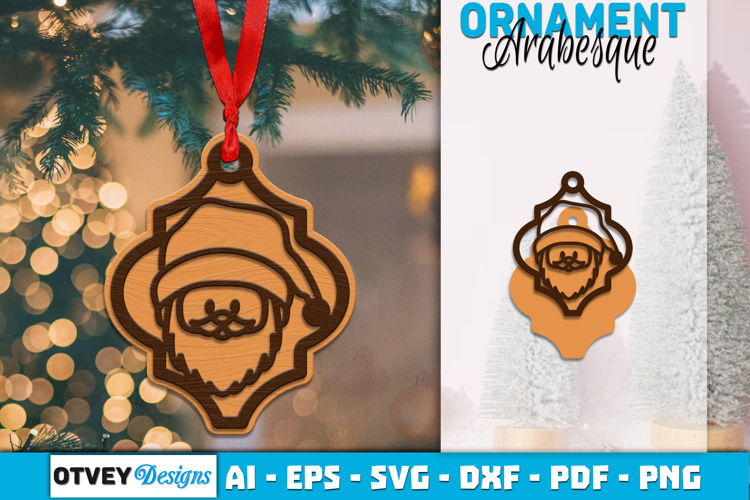 Christmas Ornaments Arabesque lasercut