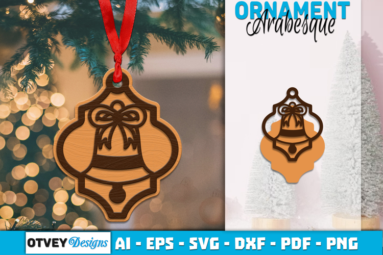 Christmas Ornaments Arabesque lasercut