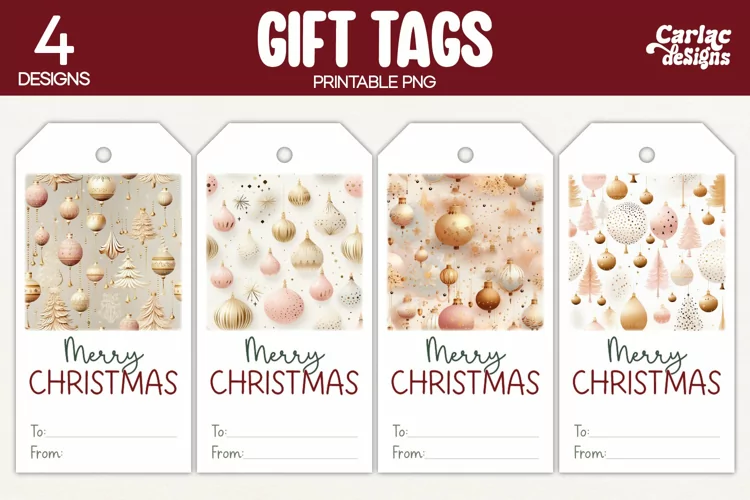 Christmas Gift Tags, Merry Christmas Printable Tags