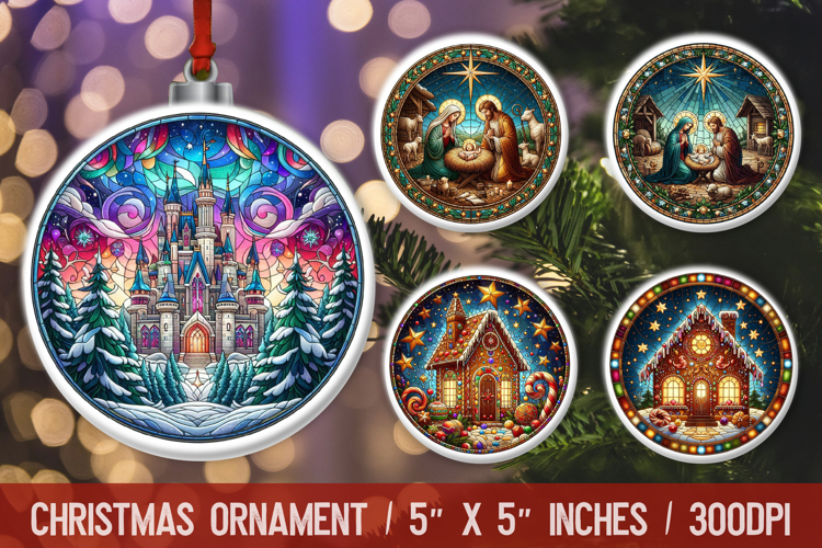 Christmas Ornaments Sublimation PNG
