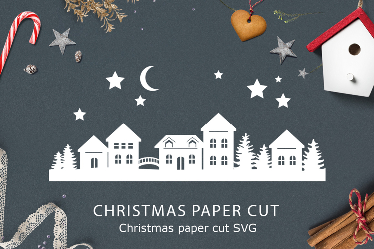 Christmas paper cut / Christmas SVG File
