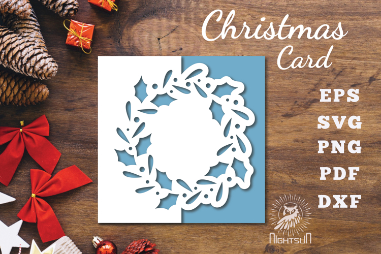 Christmas Papercut Card SVG