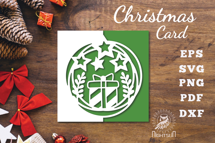 Christmas Papercut Card SVG