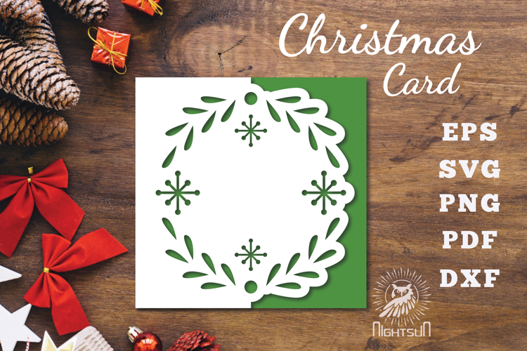 Christmas Papercut Card SVG