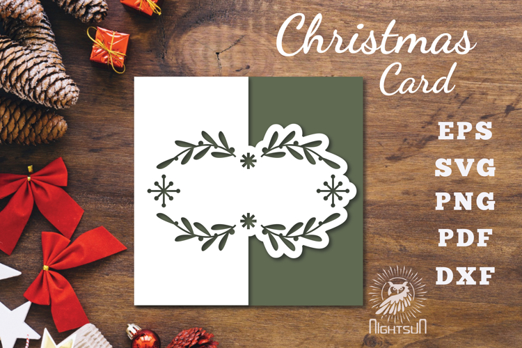 Christmas Papercut Card SVG