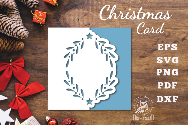 Christmas Papercut Card SVG
