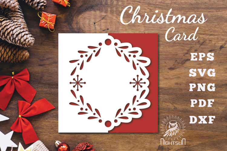 Christmas Papercut Card SVG