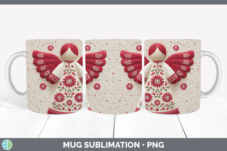 GorgeousChristmas Patch Mug Wrap design.
