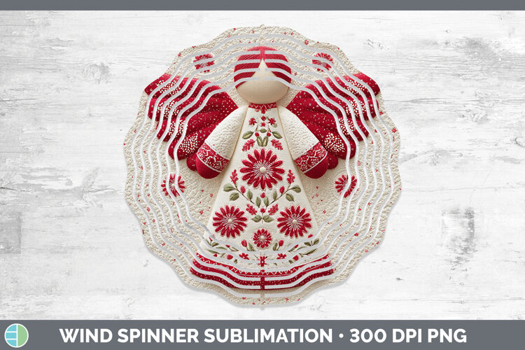 GorgeousChristmas Patch Wind Spinner design.