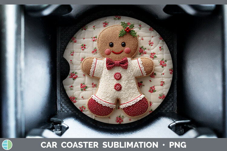 GorgeousChristmas Patch Car Coaster design.