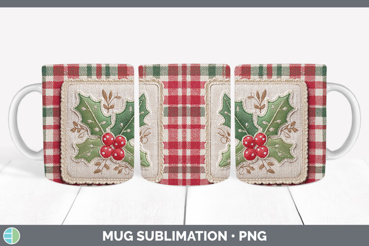 GorgeousChristmas Patch Mug Wrap design.