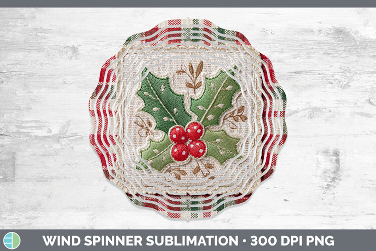 GorgeousChristmas Patch Wind Spinner design.