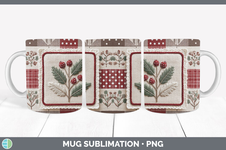 GorgeousChristmas Patch Mug Wrap design.